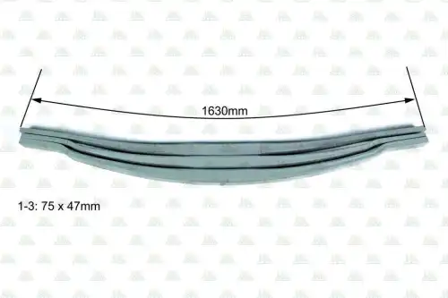 Рессора подвески ZEVS 257900RA