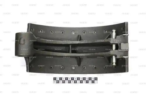 Тормозные колодки дисковые ZEVS BL4003