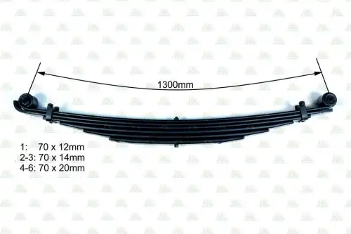 Рессора подвески ZEVS IPR0450