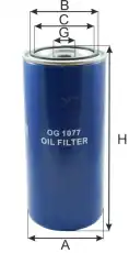 Фильтр масляный GOODWILL OG1077 DAF