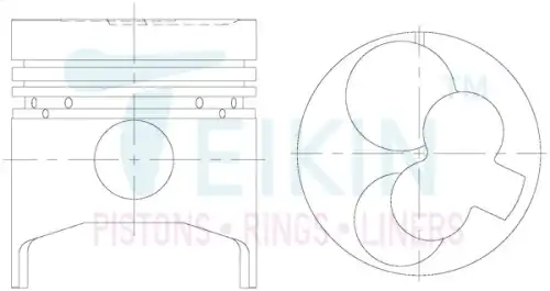 Поршень TEIKIN 1шт 39165ASTD