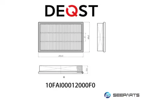 Фильтр воздушный DEQST 10FAI00012000
