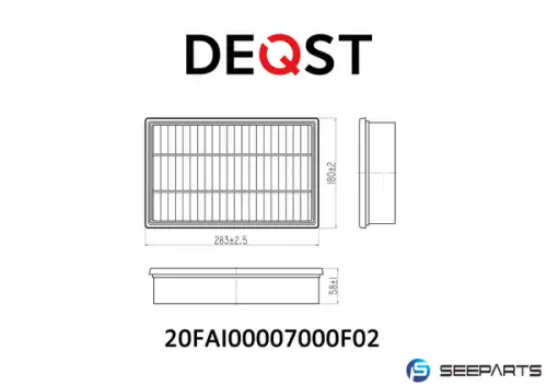 Фильтр воздушный DEQST 20FAI00007000