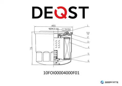 Фильтр масляный DEQST 10FOI00004000