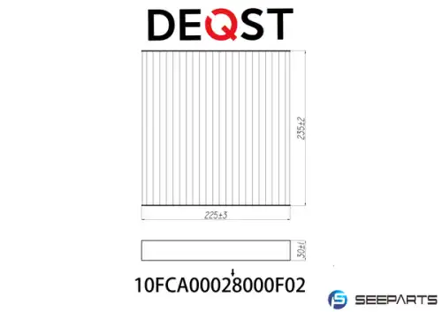 Салонный фильтр DEQST 10FCA00028000