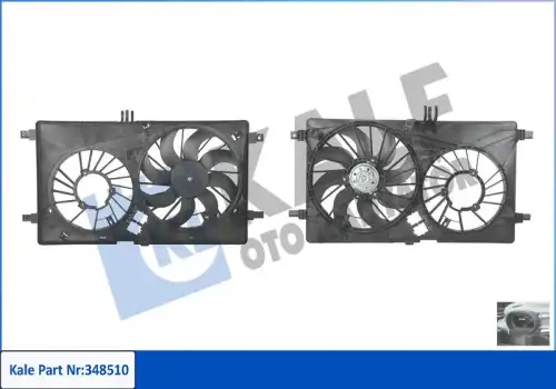 348510 Вентилятор радиатора Рено Master 3 -AC KALE