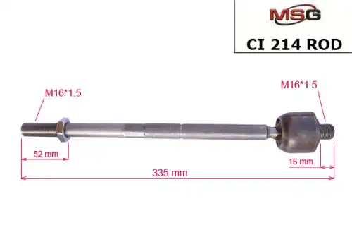 Рулевая тяга MSG CI214ROD