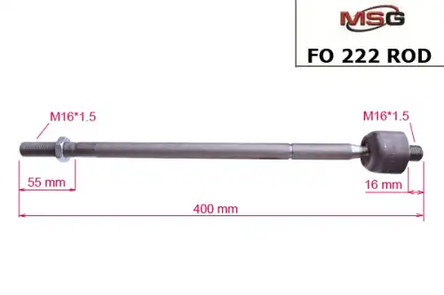 Рулевая тяга MSG FO222ROD