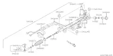 РЕЙКА РУЛЕВАЯ 34110SG021 SUBARU
