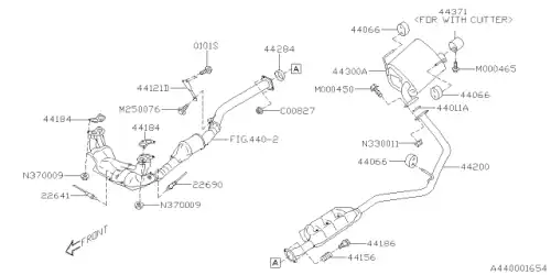 Глушитель 44300SJ020 SUBARU