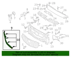 МОЛДИНГ ПЕРЕДНИЙ ПРАВЫЙ GSH7507J0B MAZDA
