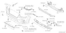  КРОНШТЕЙН БАМПЕРА ПОД ПР ФАРОЙ 57707SJ000 SUBARU