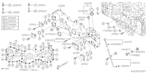 Масляный щуп SUBARU 11139AA150