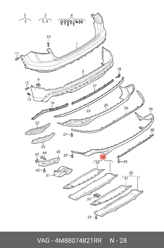 4M8807482 1RR RDIFFUSOR VAG