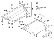 8W0863821G (8 гр.), (AUDI), Шумоизоляция VAG
