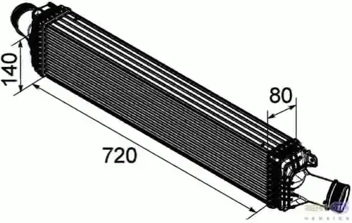 Интеркулер HELLA 8ML 376 746-181