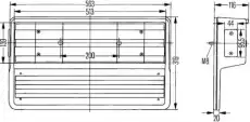 Фонарь задний HELLA 2VD 005 300-581
