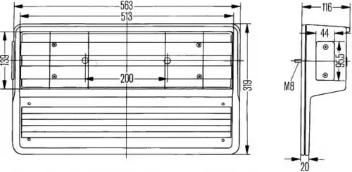 Фонарь задний HELLA 2VD 005 300-581