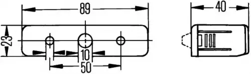 Фонарь габаритный HELLA 2KA 006 896-001