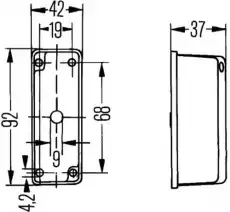 Фонарь габаритный HELLA 2XS 005 020-003