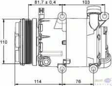 КОМПРЕССОР КОНДИЦИОНЕР - 8FK 351 113-471 HELLA