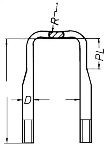 Стремянка рессоры PE 145.016-00A M24