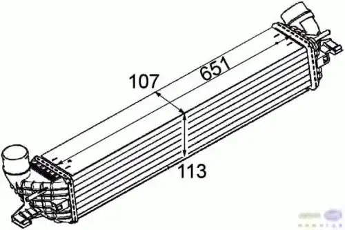 Интеркулер HELLA 8ML 376 745-731