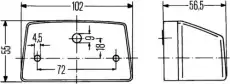Фонарь габаритный HELLA 2KA 003 389-001