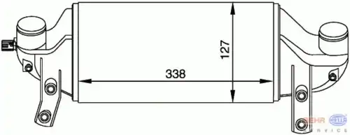 Интеркулер HELLA 8ML 376 765-091