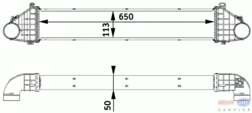 Интеркулер HELLA 8ML 376 729-541