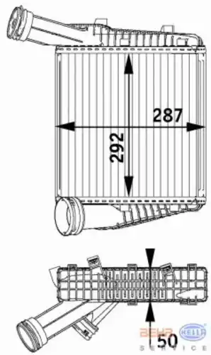 Интеркулер HELLA 8ML 376 729-571