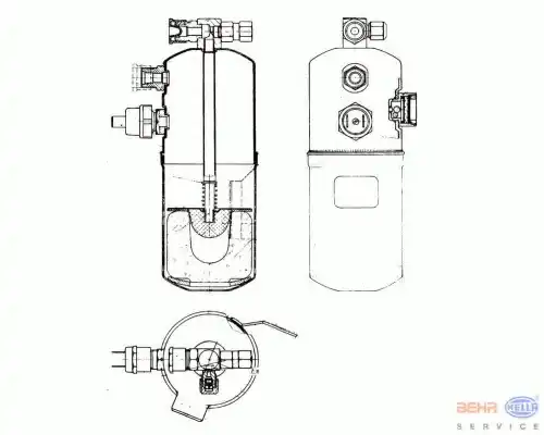 Осушитель кондиционера HELLA 8FT 351 198-201