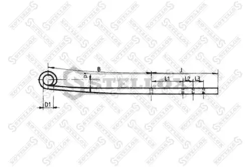 Рессора подвески STELLOX 84-55686-SX