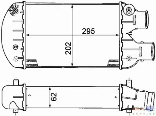 Интеркулер HELLA 8ML 376 776-271