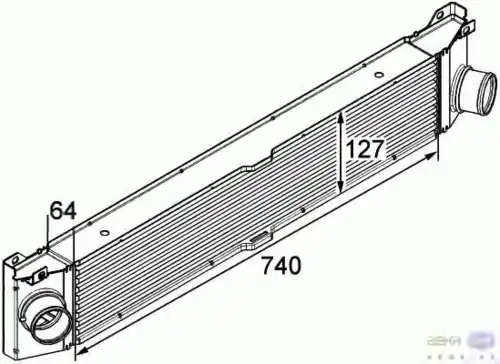 Интеркулер HELLA 8ML 376 746-021