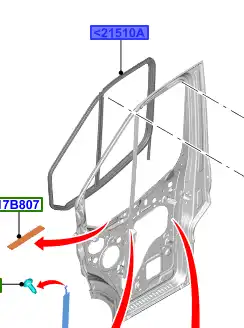 FENSTERFUEHRUNG 2042177 FORD