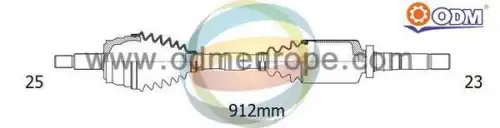 вал приводной 18012910 ODM-MULTIPARTS