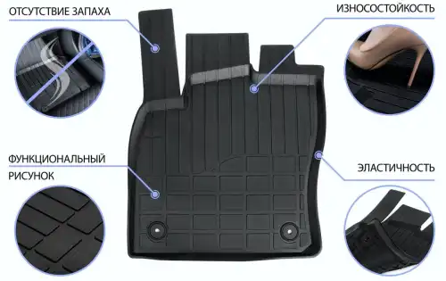 Коврики в салон RIVAL 66001001