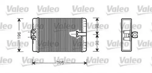 Радиатор печки VALEO 812366
