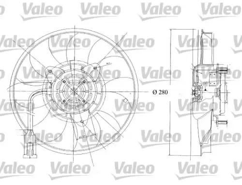 вентилятор охлаждения!\ Renault Master 2.5D 98-01 698350 VALEO