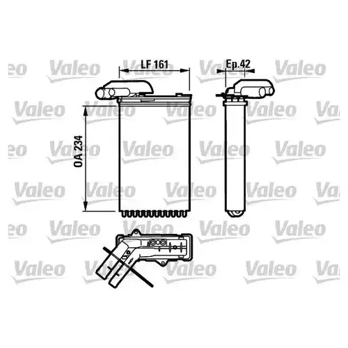 Радиатор печки VALEO 812158