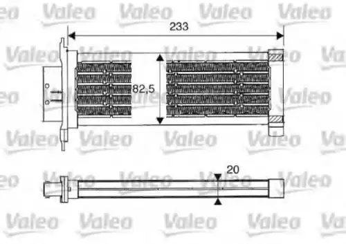 Радиатор печки VALEO 812235
