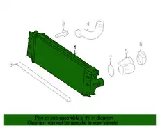 Интеркулер MB 906 501 01 01