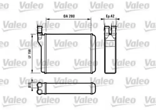 Радиатор печки VALEO 812027