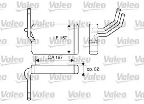 Радиатор печки VALEO 812071