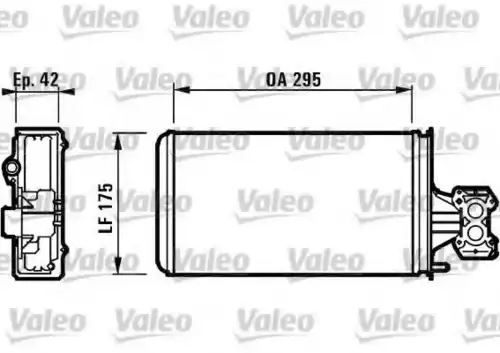 Радиатор печки VALEO 812132