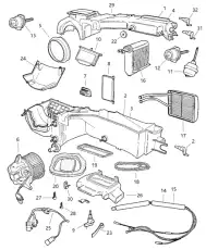 мотор печки Jeep 4886150AA