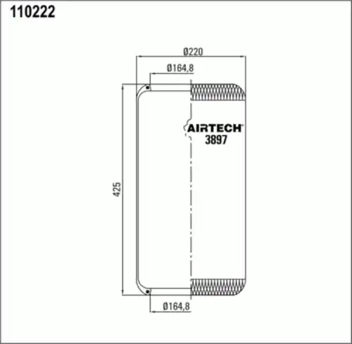 Пневмоподушка AIRTECH 3897