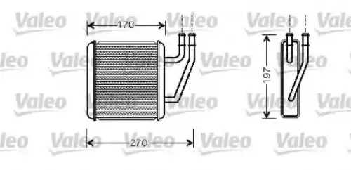 Радиатор печки VALEO 812361