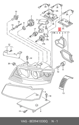 Фара VAG 8E0941030Q